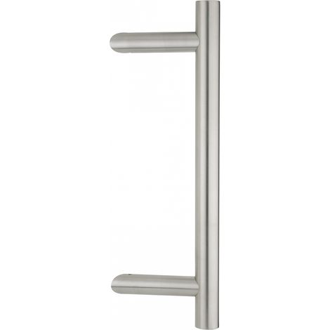 Coppia di maniglie in acciaio inox d 30 per porta a battente ht 400 mm - THIRARD (1/2)