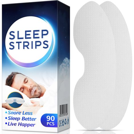 Bande adhésive buccale en forme de lèvres pour réduire le ronflement et les paroles en sommeil – Accessoires anti-ronflement, stickers buccaux de nuit (1/5)