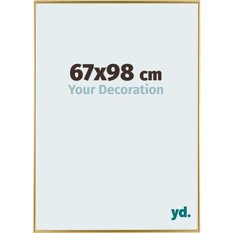 yd. - Cadre photo 67x98 - Or - Plastique - Evry