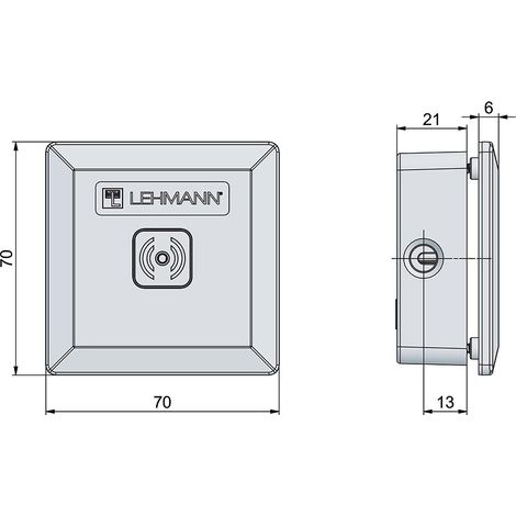 Lecteur avant pour casier métalliques Captura - LEHMANN