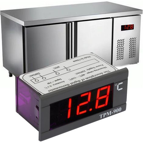 Régulateur de température numérique TPM-900 220 V avec affichage LED et thermostat à sonde (1/5)