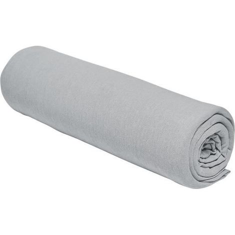 Sábana Bajera Ajustable TODAY Jersey Gris claro 90 x 190 cm Gris (1/3)