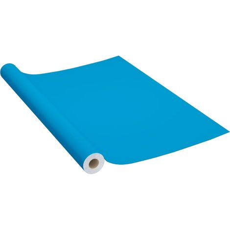 Maison Exclusive - Pellicola Autoadesiva per Mobili Azzurra 500x90 cm in PVC