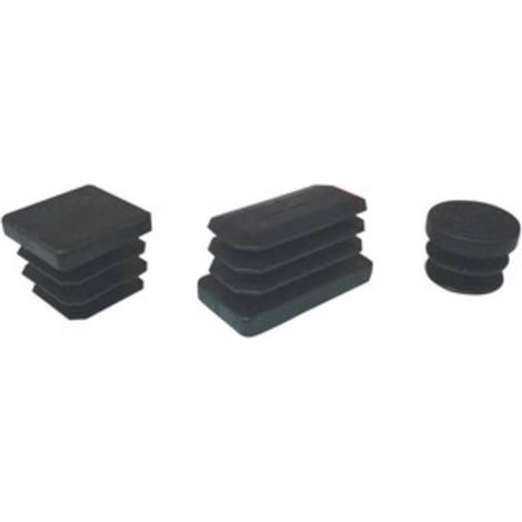 150 x PUNTALE ALETTATO TONDO 26 MM PLASTICA NERO
