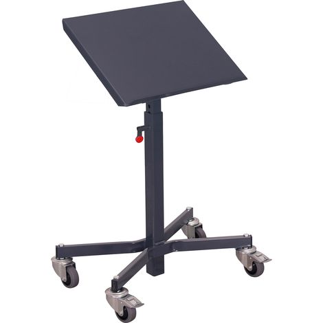 VARIOfit ESD-Materialständer, einseitig neigbar mit höhenverstellbarer Ladefläche 760-1160mm