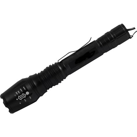 Torcia LED 5 in 1 Ricaricabile Zoom Rotativo Portatile LED Cree Cob 8668-76 (1/5)