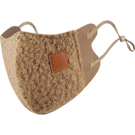 Gesichtsmaske, Halbmaske, Wintermaske, Herren-Skimaske, Damen-Skimaske, braun