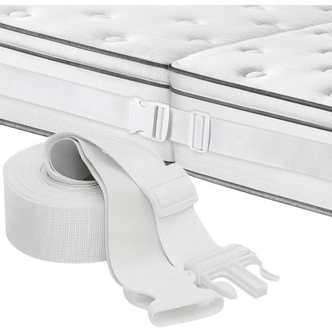 Supporto per materasso, connettore per materasso 10 m x 5 cm, supporto per due materassi singoli per famiglie, bianco (1/5)