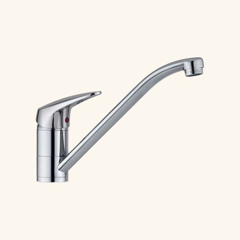 Robinet de cuisine chromé – Mitigeur avec hauteur sous bec 160 mm – Mécanisme à disque céramique – Débit 11.4 l/min à 3 bars – Luisina (1/3)