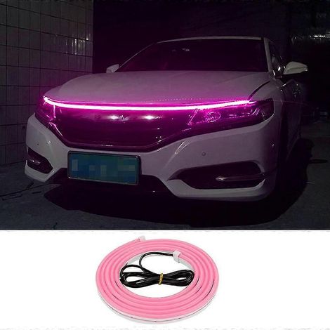Bande lumineuse décorative de 2 m pour capot de voiture (DRL) en PVC silicone flexible et étanche (1/5)