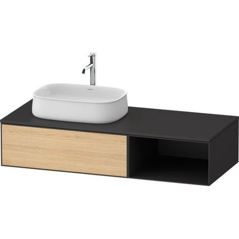 Duravit Zencha Konsolenwaschtischunterbau, 1300x550mm, 1 Auszug, (1/2)
