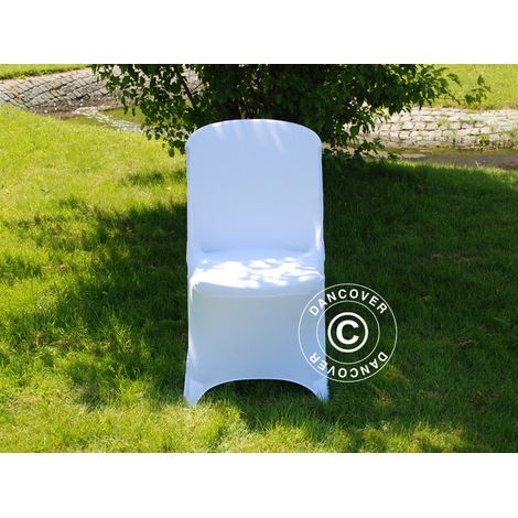Cubierta flexible para silla 48x43x89cm, Blanco (1 piezas) - Dancover (1/2)