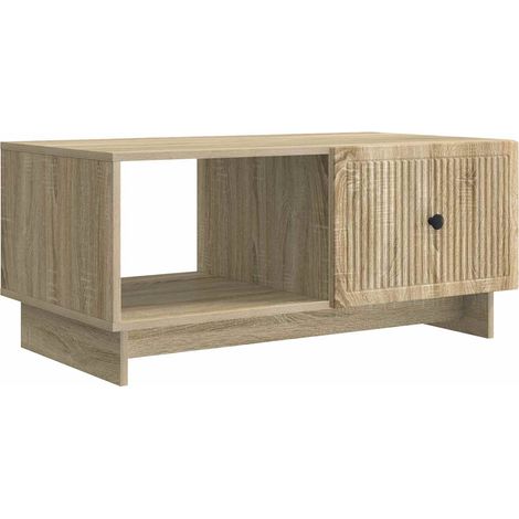 Coffee Table Sonoma Oak 90 x 50 x 40 cm Engineered Wood vidaXL
