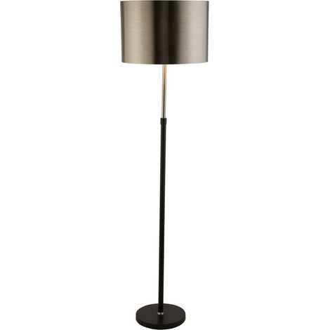 Lampadaire Touch 1x60W E27 Noir Argent Chrome Noir (1/3)