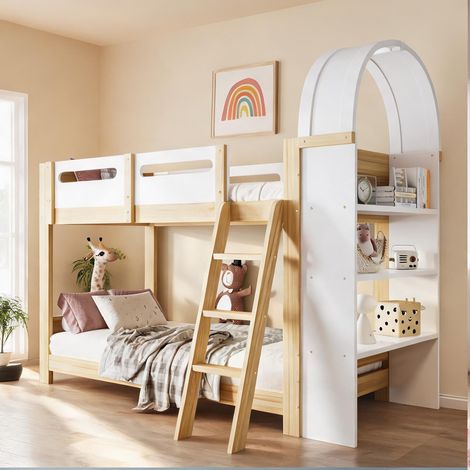 Cadre de lit en bois massif MDF 227,5 x 131 x 169,5 cm (1/5)