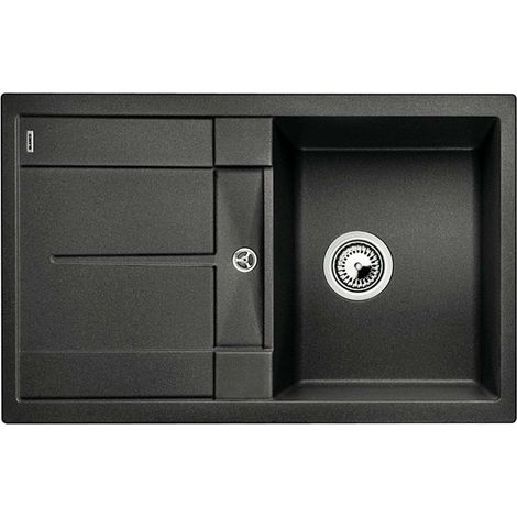 Blanco Metra 45 - Lavello in silgranit, 78x50 cm, nero 525915