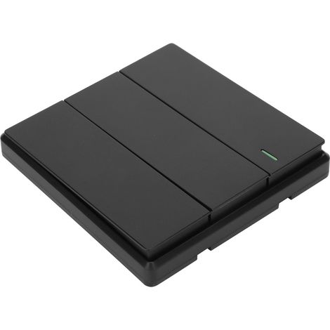 Interrupteur mural à 3 boutons avec télécommande sans fil pour éclairage LED