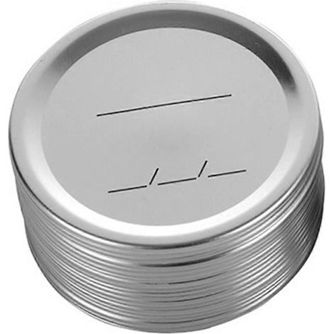 50 pièces couvercles bocaux large ouverture couvercles conserves réutilisable métal bocal conserve anti fuite Split