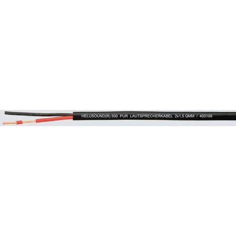 Cavo per altoparlanti 2 x 2.5 mm² Nero, Rosso HELU 400110 100 m