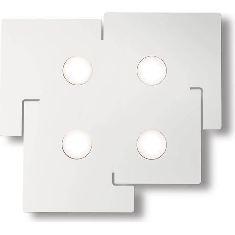 Ideal Lux Totem - Lámpara de techo 4 luces Blanca
