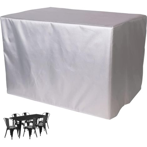 Housse De Protection Pour Table Carrée - Imperméable Et Résistante Aux UV - Pour Meuble De Jardin Ou Terrasse - 1 Pièce (1/5)