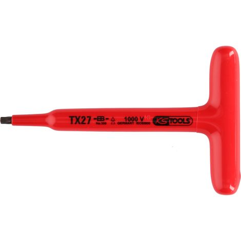 KS Tools T-Griff-Torx-Stiftschlüssel mit Schutzisolierung, T40, 200 mm - 117.2418 (1/2)