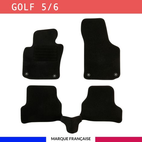 Tapis de voiture - Sur Mesure pour GOLF 5/6 (2003 - 2012) - 3 pièces - Tapis de sol antidérapant pour automobile (1/4)