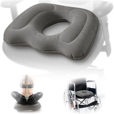 Coussin de siège multifonctionnel, coussin gonflable en forme de donut Coussin pour hémorroïdes pour coccyx, douleurs postopératoires, grossesse, sciatique, escarres Coussin orthopédique pour (1/5)