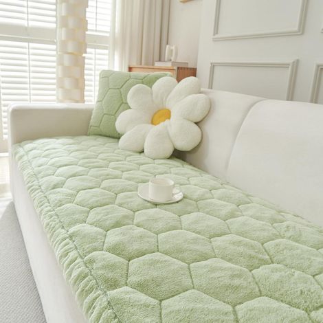 Housse de canapé antidérapante, 70x210cm, Vert, 1 pièce