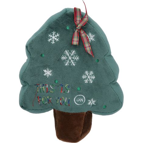 Oreiller Arbre de Noël en Peluche, Décoration Mignonne pour Chambre d'Enfant, Cadeau de Fêtes 26x35 cm (1/5)