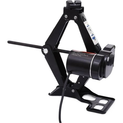 2-tonne (4400 lbs) 12V electric jack, scissor jack, portable lifting tool kit for cars and motorbikes, easy to use (1/5)