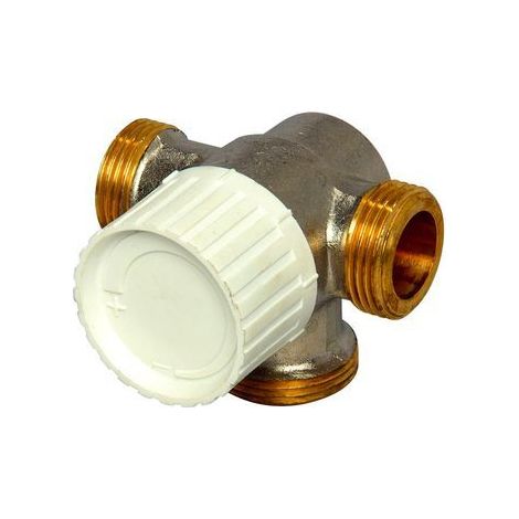 3-Wegethermostatventilunterteil DN15 Voreinstellung, Anbindung rechts 751.1