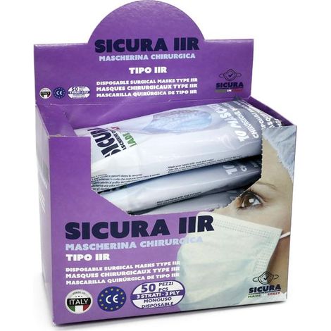 SICURA MASCHERINA CHIRURGICA DM TIPO 1 (1/3)