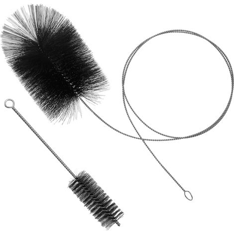 Kit Ramonage 2 Pièces Pour Poêle À Granulés, Brosse Avec Tige Flexible 2 M Pour Conduits Et Chaudière (1/5)