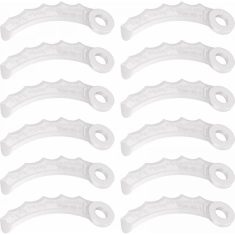 12-teilige Kunststoffklinge, kompatibel mit Makita 198383-1 und 198426-9, Makita DUR189RF Fadenschneider, UR100DZ, DUR191LZX3, DUR181Z, DUR192LZ, DUR368AZ, DUR369AZ, DUR190UZX3 (1/5)