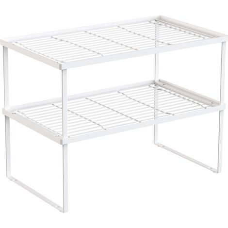CREA Stapelbares Metallregal für die Küche, Weiß (1/5)