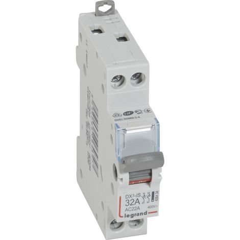 Interruptor seccionador DX³-IS 2P 400 V 32 A 1 módulo. LEGRAND 406434