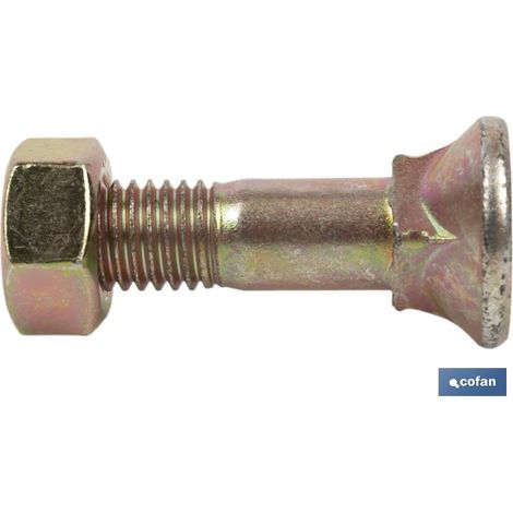 Pack mit 50 DIN-608/934 C-8.8 M-12X60 BICROMATIERTEN Schrauben