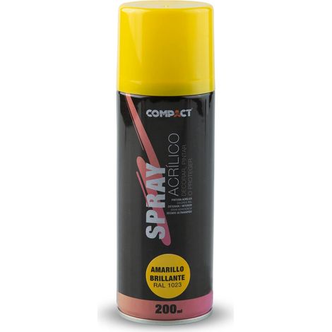 Pintura acrílica spray amarillo brillo 200ml
