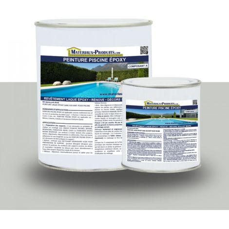 Peinture Piscine Epoxy - 2.5 Kg Gris clair - MATPRO (1/5)