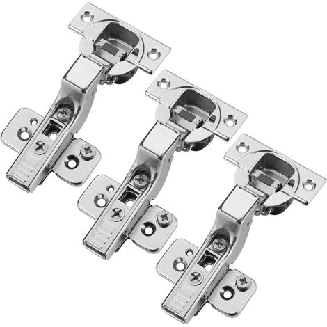 Blum Topfband 110° mit Schließautomatik inkl. Montageplatte mit Exzenterverstellung 173H7100, Innenanschlag 71B3750, 3er Set