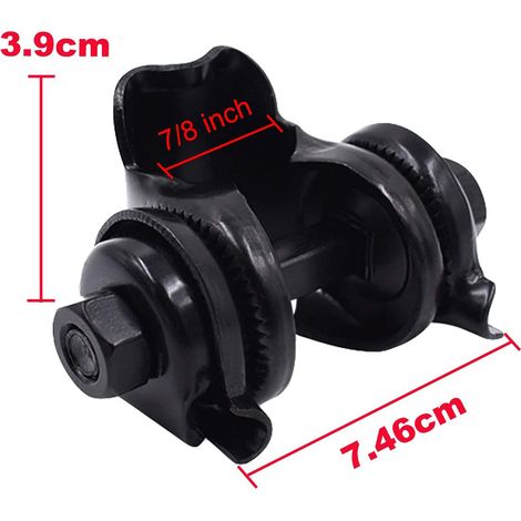 Collier de fixation métallique pour tige de selle vélo, adaptateur universel pour selles à rails standard, pièce détachée cyclisme (1/3)