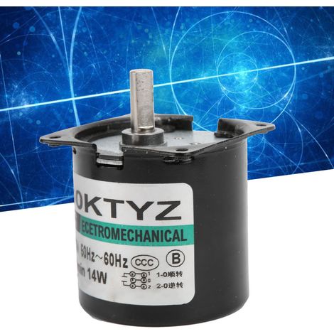 AC-Synchronmotor XD60KTYZ, 14W Permanentmagnet-Langsamläufermotor, drehmomentstarker und drehzahlsteuerbarer bidirektionaler Mikromotor, Exzenterwelle, 5 U/min, AC220V. (1/5)
