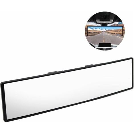 Rétroviseur Intérieur, Rétroviseur de Voiture Grand Angle, Retroviseur Panoramique Interieur Universel, Miroir d'angle Mort de Voiture, Anti-éblouissant Rétroviseur, pour Voitures, Camions, SUV 308 mm (1/5)