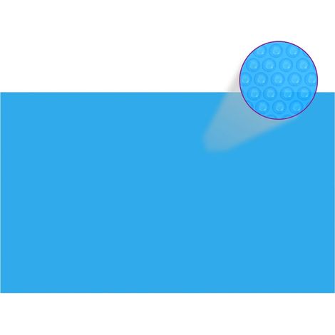 The Living Store - Couverture de piscine rectangulaire 500x300 cm PE Bleu (1/4)