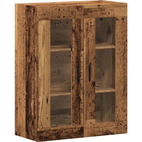 Armario de pared vintage diseño práctico almacenamiento espacio optimizado 69,5 x 34 x 90 cm de madera vieja 020051150 (1/5)