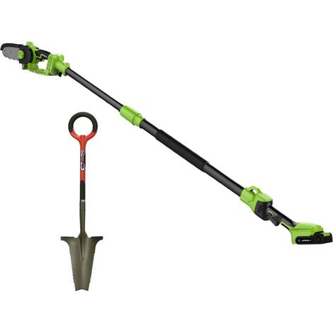 PACK Motorsäge 2in1 + RootSlayer - VENTEO - Elektrische Kettensäge - Teleskopstiel - Multifunktionswerkzeug für den Garten - Leichtgewichtig/einfach zu bedienen