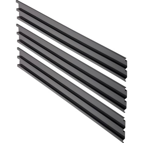 Stahlblech-Element 3-tlg. zu Steckzaun 1797 x 230 mm anthr.