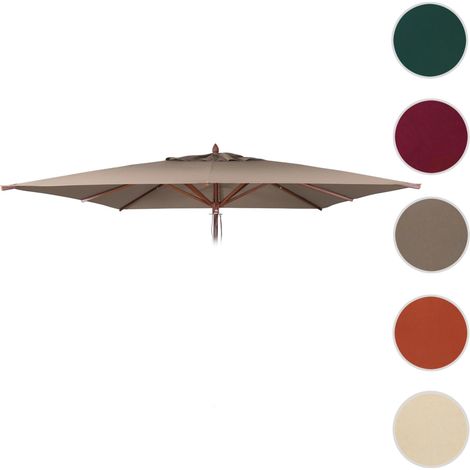 Toile de rechange pour parasol de restaurant en bois HWC-C57b, housse de parasol, carrée 3 x 3 m, po
