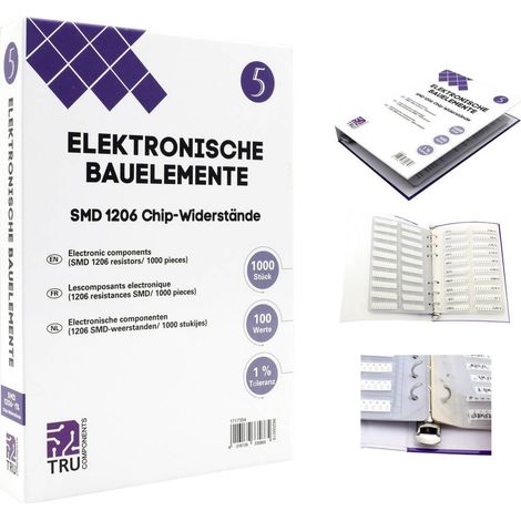 TRU COMPONENTS TC-6869416 TC-6869416 Raccoglitore SMD 1206 0.25 W 1 % 1000 Parti (1/3)